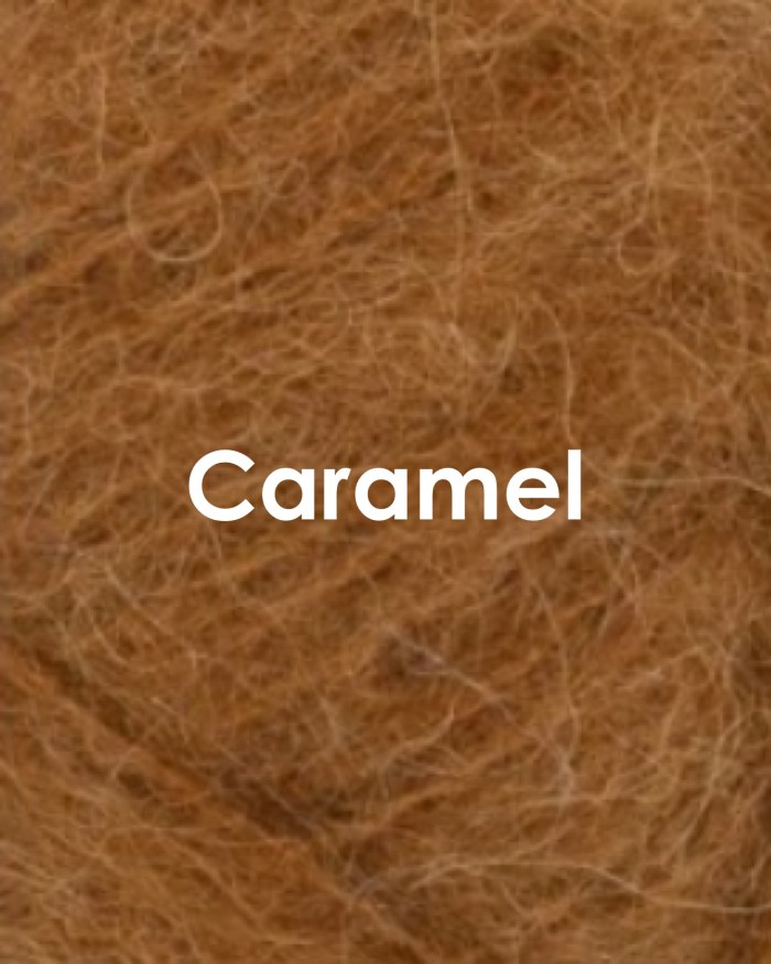 alpakkalangan värimalli, väri pehmeän ruskea Caramel
