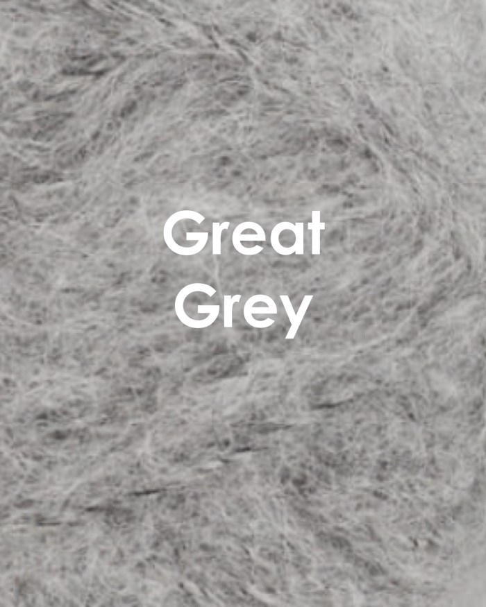 Coloriche pipojen alpakkalangan värimalli, väri pehmeän harmaa Great Grey