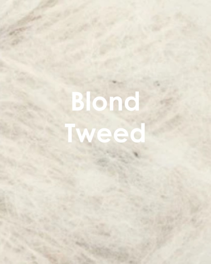 Coloriche pipojen alpakkalangan värimalli, väri luonnonvalkoinen Blond Tweed
