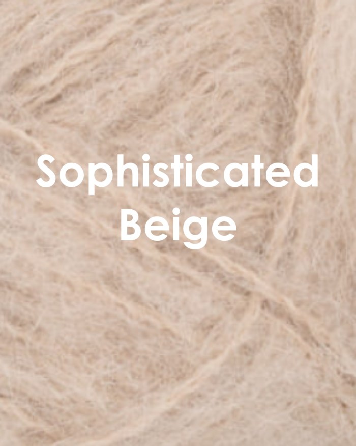 Coloriche pipojen alpakkalangan värimalli, väri Vaalea pehmeä beige, Sophisticated Beige