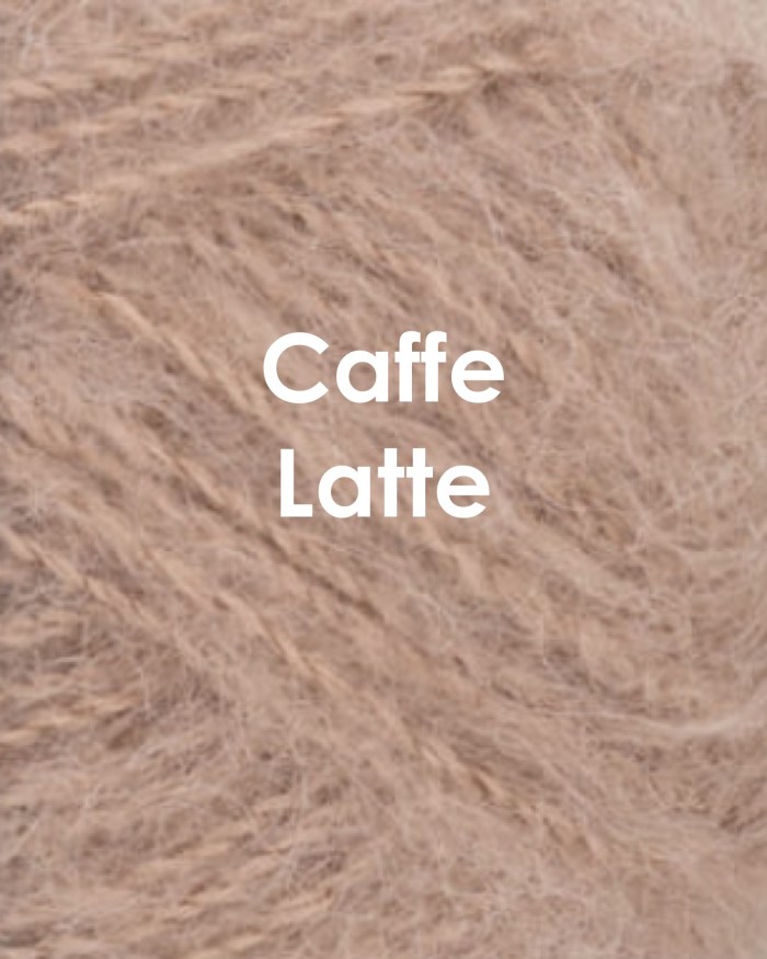 Coloriche pipojen alpakkalangan värimalli, väri Vaalean maitokahvin ruskea Caffe Latte
