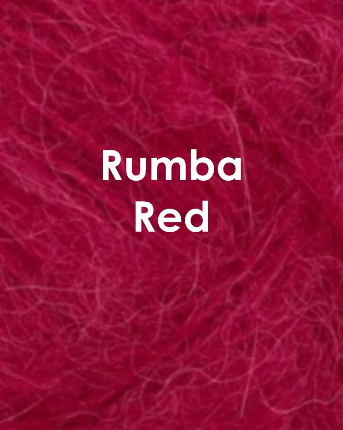 Coloriche pipojen alpakkalangan värimalli, väri Punainen Rumba Red