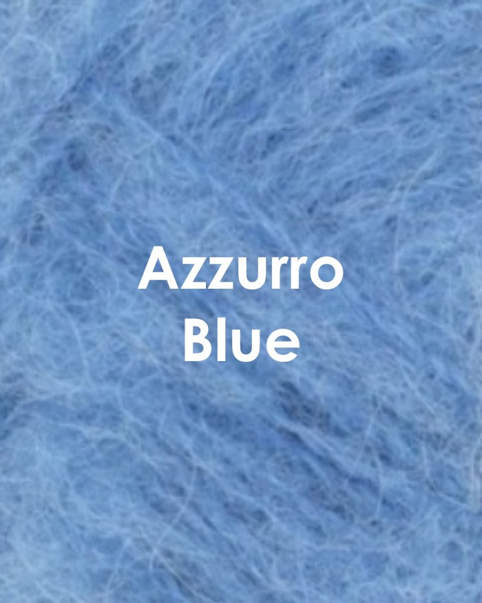 Coloriche pipojen alpakkalangan värimalli, väri Vaaleansininen Azzurro Blue