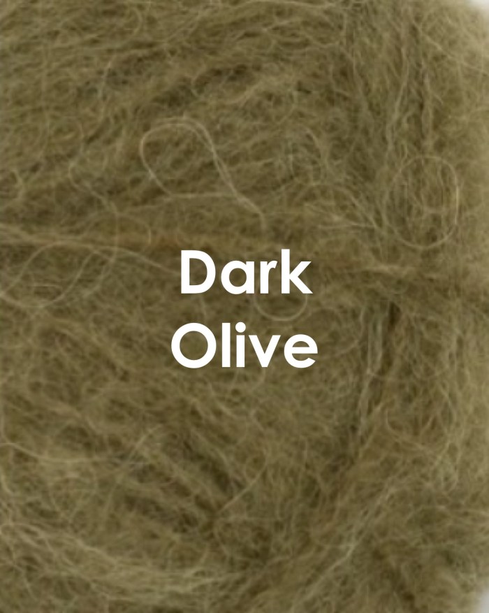 Coloriche pipojen alpakkalangan värimalli, väri vihreä Dark Olive